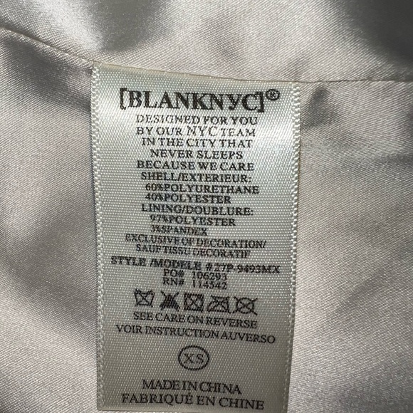 Blank NYC White Leather Jacket with Floral Embroidery (XS) NWT - Picture 9 of 9